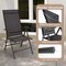 Costway 1 PCS Patio Folding Dining Chair with 7-Level Adjustable High Backrest for Garden Brown/Black